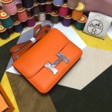 Hermes Constance Bag 23cm Epsom Leather Orange Replica