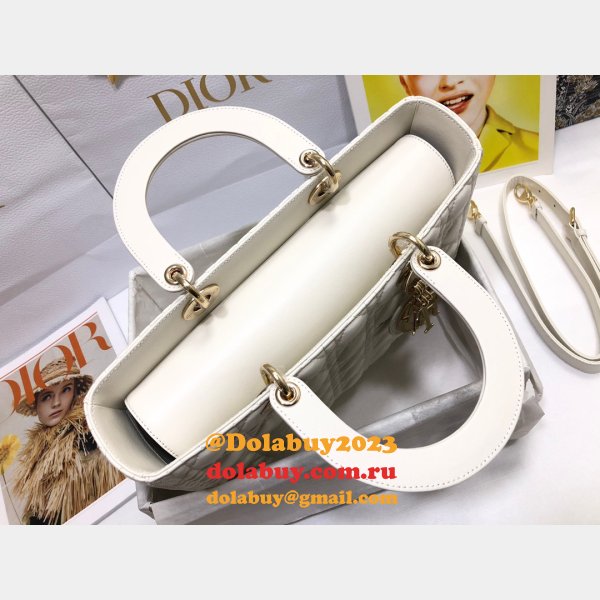 High Quality bag Duplicate dior lady lambskin 32CM HANDBAG