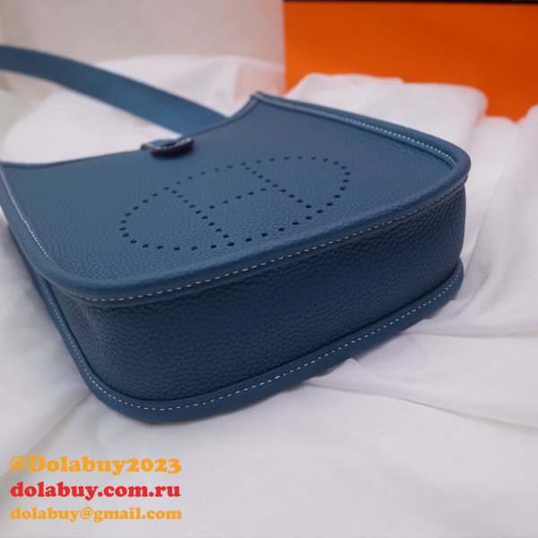 Cheap High Quality Copy Hermes Evelyne For Blue Sale