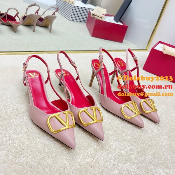 Valentino 1:1 Mirror Slingback Garavani Vlogo Pumps Wholesale Shoes