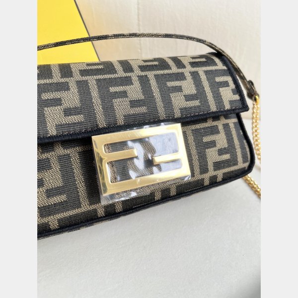 UK FENDI Iconic Baguette FF logo Luxury HANDBAG