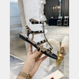 Copy VALENTINO ROCKSTUD FLAT CALFSKIN SANDAL WITH STRAPS