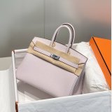 HERMES BIRKIN 25CM HALF HUMAN HANDMADE STICHING Replica