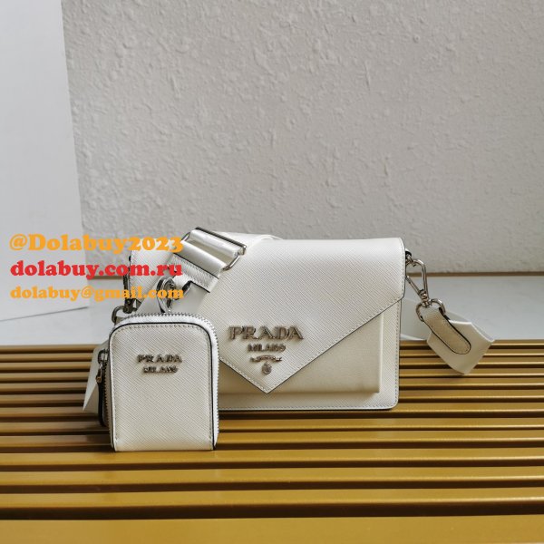 Saffiano Prada 1BP020 Luxury Envelope Cheap High Quality Bag