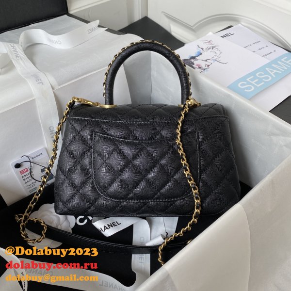 Wholesale Matelasse Top Handle A92990 Cheap Bag Caviar 23cm