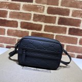 Gucci 1:1 GG Rubber-effect 771321 Shoulder Black Best Bag