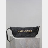 Knockoff SAINT LAURENT Raffia woven Crossbody bag 667490