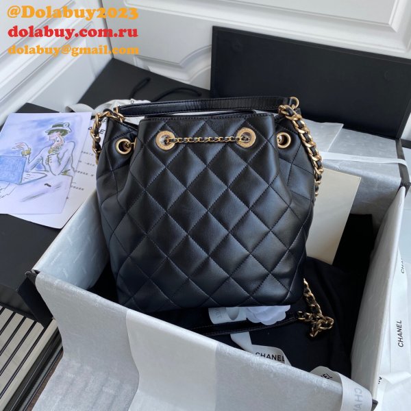 CC Top Quality vintage bucket Luxury Black bag