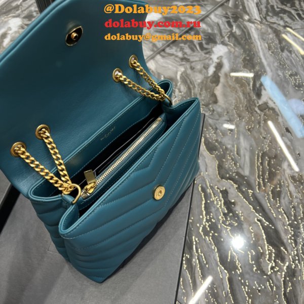 High Quality Designer Loulou Wholesale Saint Laurent Handbags Green Wholesale