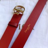 High Quality Christian Dior AAA Belts red/black/brown 30mm 1:1 Mirror