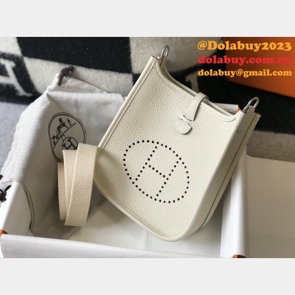 Hermes Evelyne Handbags Inspired  off White