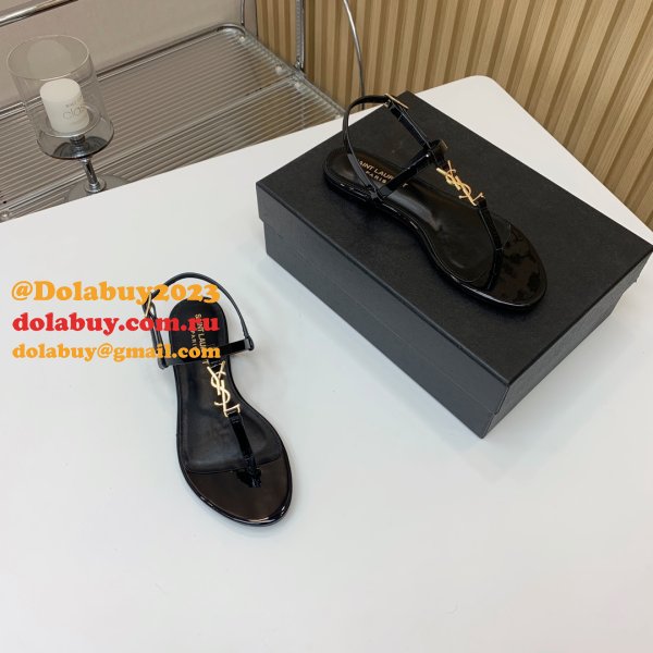 Cheap SAINT LAURENT flat sandals