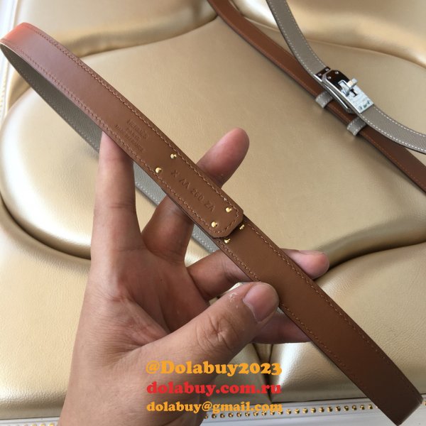 Inspired hottest selling hermes kelly thin belt 17mm