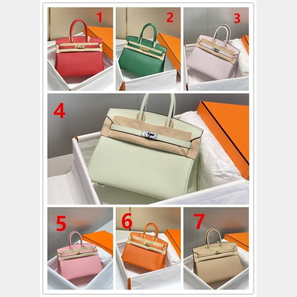 HERMES BIRKIN 25CM HALF HUMAN HANDMADE STICHING Replica