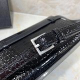 Duplicate black Saint Laurent YSL Monogram Logo Fanny Pack