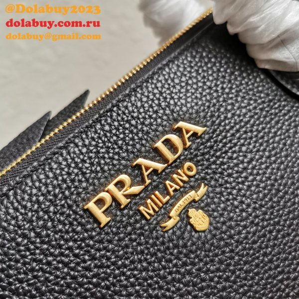 Designer Prada Perfect 1BA111 Grained Inspired Shoulder Luxury Bag