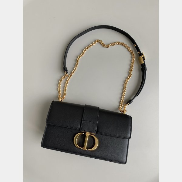 Copy Dior Black/White Montaigne High Quality 9207 Bag 21.5CM