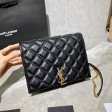 Duplicates Saint Laurent Becky Large chain bag in quilted lambskin