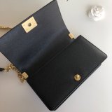 AAA+ CC Le Boy  Luxury Best Black Bags Caviar 25cm