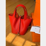 Hermes Knockoff Picotin Mm Clemens Fitting Red Bag