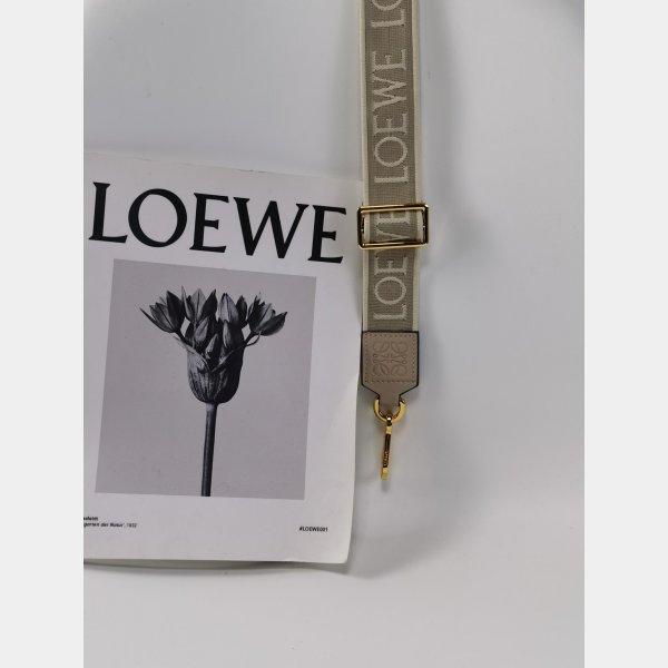 Luxury Loewe Anagram double-sided embroidered shoulder strap