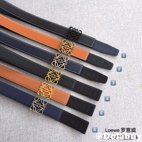 Loewe Top Quality Fashion Anagram 3.2CM Width Fashions Belts