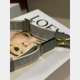 Luxury Loewe Anagram double-sided embroidered shoulder strap