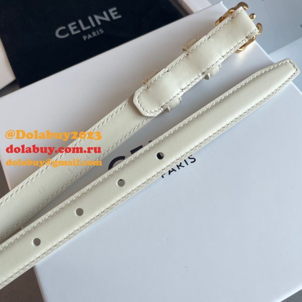 Designer 18mm Dupe Belt White Luxury