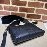 Black Jumbo GG Gucci Knockoff Messenger Men 761747 Designer Bag