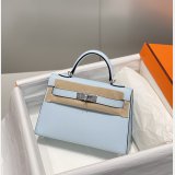 Hermes Outlet Epsom Kelly 19/25/28CM 1:1 Designer Bag