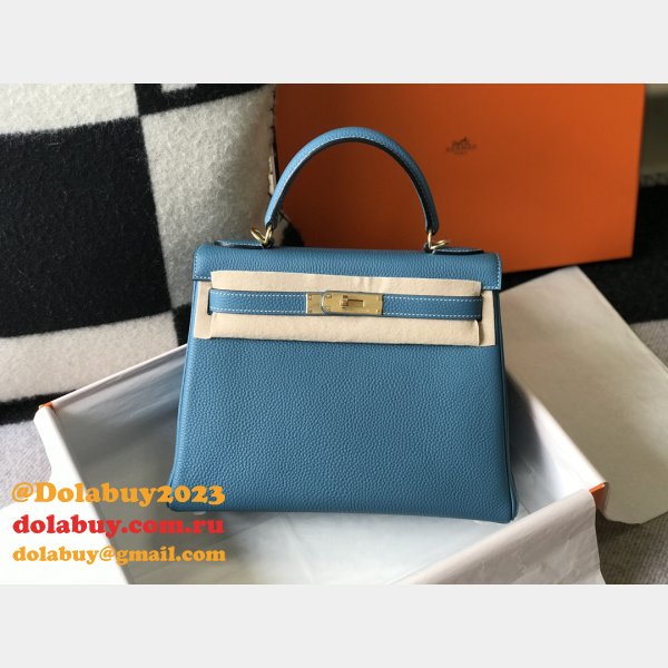 High Quality Customize Hermes Kelly 25MM/28MM TOGO LEATHER For Sale Inspired