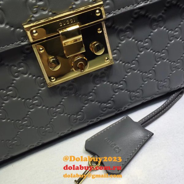 Copy Gucci Best GG Supreme Padlock Small Top Handle 453188 Bag