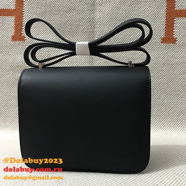 Hermes Constance Bag 18cm Epsom Leather Black 7 Star