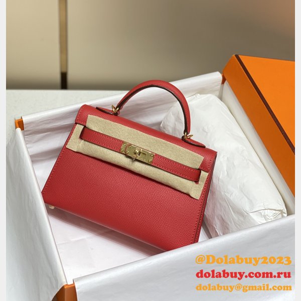 Buy Designer Best High Quality bag Hermes Kelly 19CM Mini Bags Online