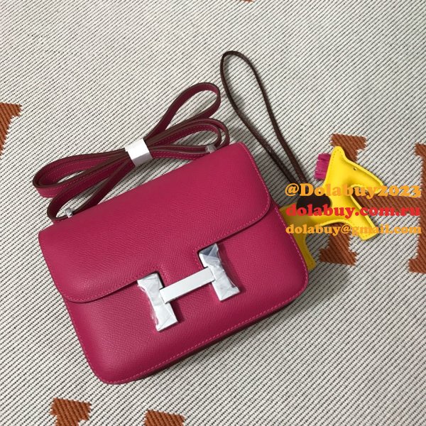 Hermes Constance Bag 18CM Epsom Leather Rose UK