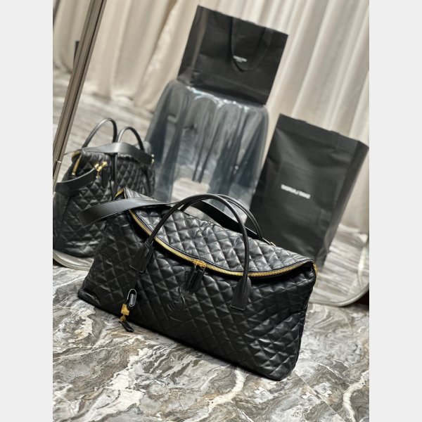 Ysl 7 Star Es Giant Travel 736009 Black Quited AAA+ Bag