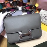 Hermes Constance Bag 23cm Epsom Leather Dark Grey 7 Star