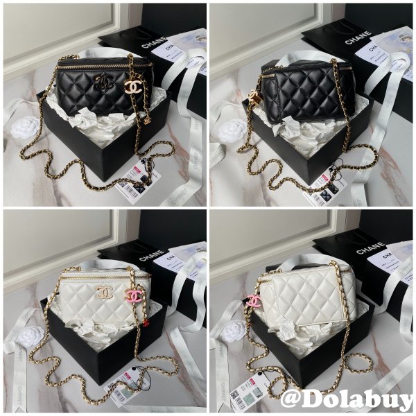 Top Quality Vanity AP3940 Classic Chain Inspired Bag Black/White