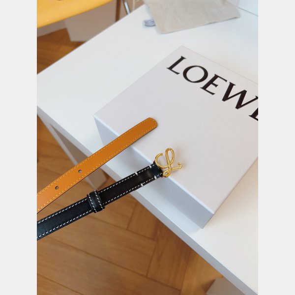 Fashion Loewe Women Belt 1:1 Mirror Smooth 1.5cm Width