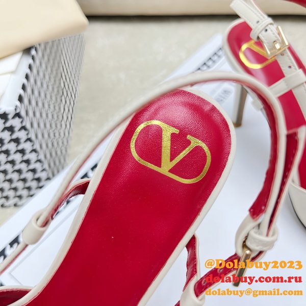 Valentino 1:1 Mirror Slingback Garavani Vlogo Pumps Wholesale Shoes