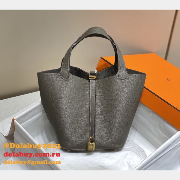 Luxury 7 Star Best Designer Hermes Picotin 18/22cm Gold Online