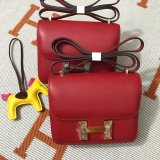 Hermes Constance Bag 18cm Epsom Leather Red UK