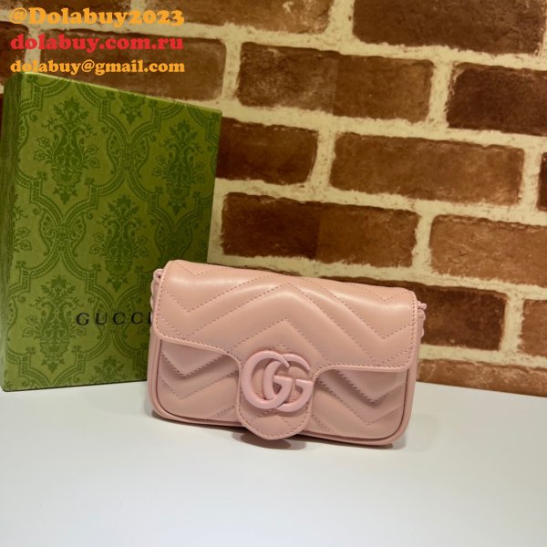 Best High Quality Duplicate Gucci GG Marmont belt 699757 bag