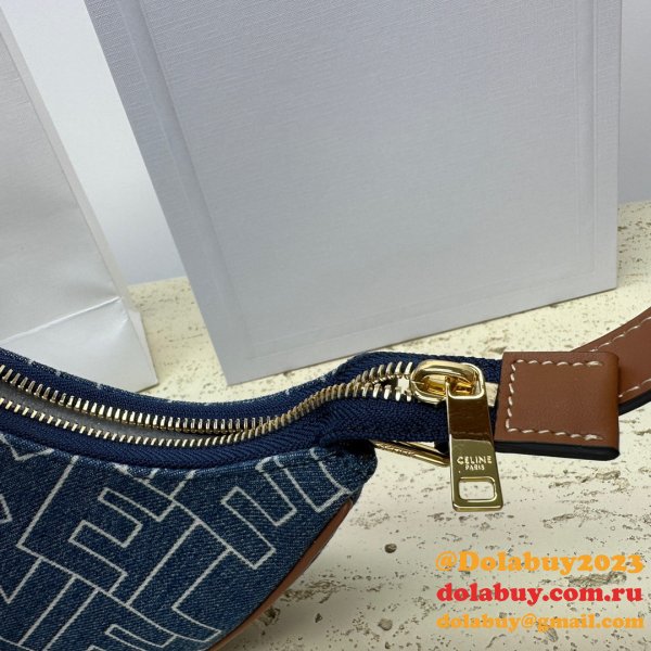 Celine Designer 1:1 Mirror Ava Denim 193952 Copy Bag