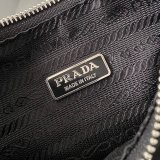 Prada AAA+ Zip Women's Hobo Black/Rose Bags Leather Handle