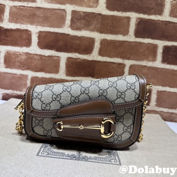 Horsebit Shoulder Gucci Perfect 1955 774209 Wholesale Brown Bag