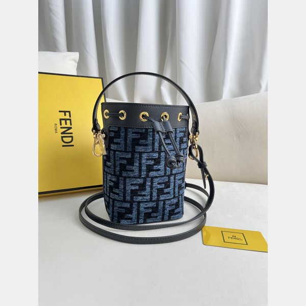 Knockoff Wholesale Fendi Mon Tresor FF small BUCKET BAG