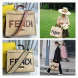 UK Fendi Summer Raffia Shopping Bag Wholesale