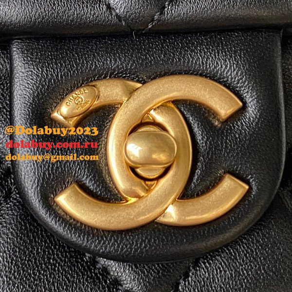 Perfect Copy Top Quality AS4012 Flap Black Knockoff Bag