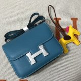 Hermes Constance Bag 18cm Epsom Leather Blue UK